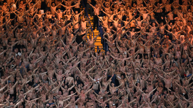 אוהדי לגיה ורשה (צילום: GettyImages)