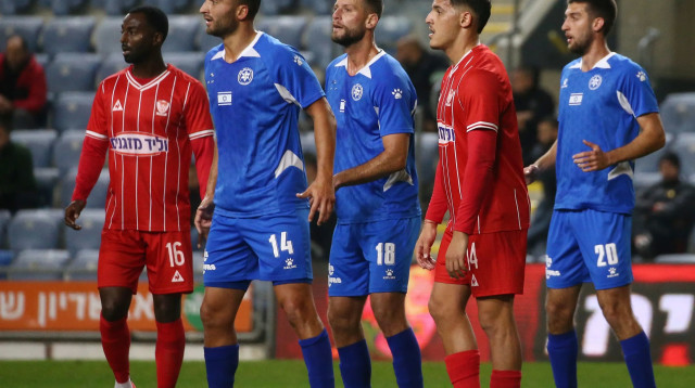 איתי בן חמו בני סכנין, עדן שמיר, תמיר גלזר מכבי פתח תקוה (צילום: אודי ציטיאט)