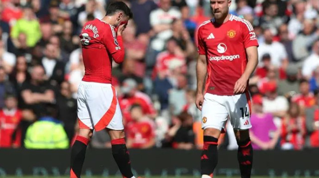 אירופה לחוד וליגה לחוד. כריסטיאן אריקסן וברונו פרננדש מאוכזבים (צילום: רויטרס)