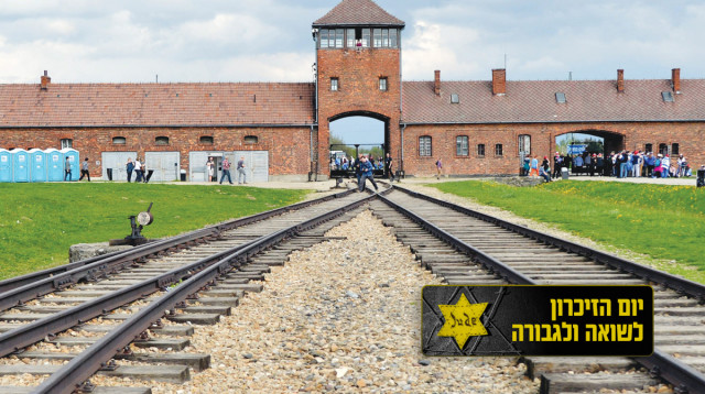פסי הרכבת בכניסה לאושוויץ (צילום: יוסי זליגר, פלאש 90)