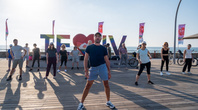 הרקדות לטיניות בנמל תל אביב (צילום: חיים יפים)