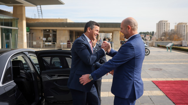 נשיא פרגוואי עם אמיר אוחנה (צילום: נועם מושקוביץ דוברות הכנסת)