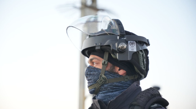 שוטרים במבצע "נסיעה קלה" בפזורה הבדואית (צילום: דוברות המשטרה)