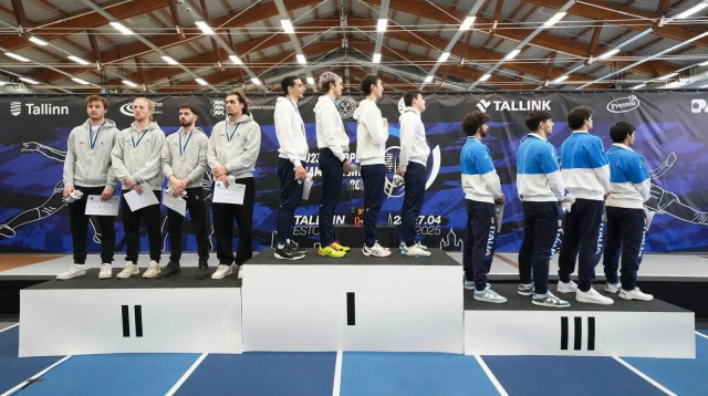 נבחרת ישראל בסייף עד גיל 23, נבחרת שוויץ מבזה את ההמנון (צילום: אתר רשמי, .)