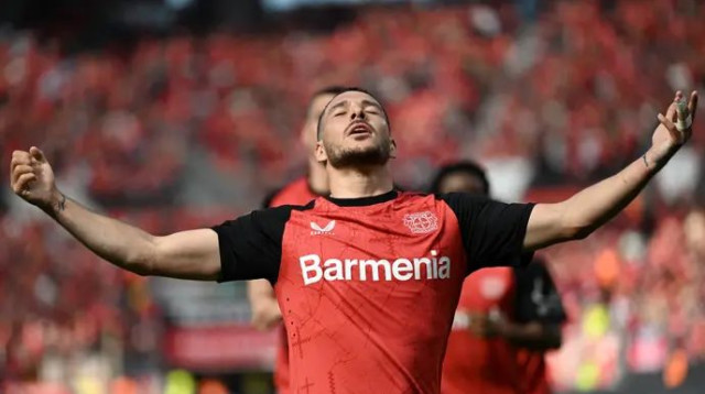 בואנדיה ולברקוזן הבטיחו מקום שני (צילום: אימג'בנק  GettyImages, INA FASSBENDER/AFP)