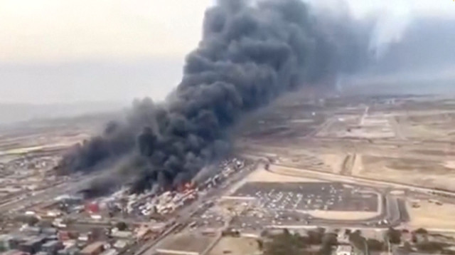 פיצוץ באיראן (צילום: רויטרס)