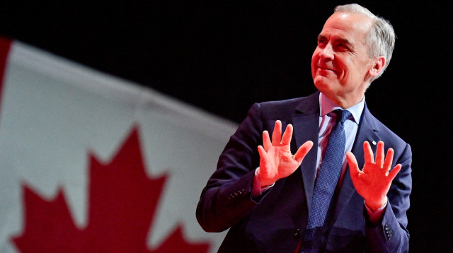 מארק קרני בערב הבחירות הכלליות בקנדה (צילום: רויטרס)