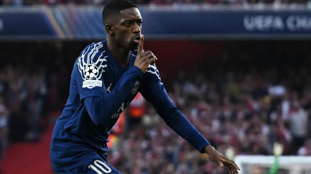 עוסמאן דמבלה, שחקן פריז סן ז'רמן (צילום: רויטרס)