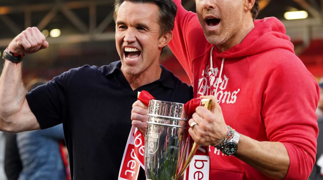 בעלי רקסהאם ריאן ריינולדס, רוב מקלהני (צילום: GettyImages, Kya Banasko)