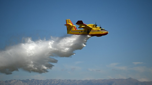 מטוס הכיבוי הקרואטי. נוחת וממריא גם ממים וגם מהקרקע (צילום: שאטרסטוק)