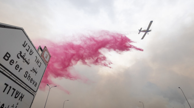שריפת הענק בשפלת יהודה (צילום: אורן בן חקון, פלאש 90)