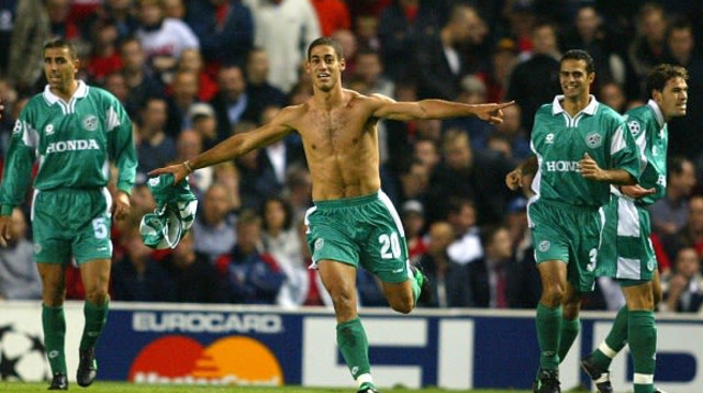 יניב קטן חוגג נגד מנצ'סטר יונייטד (צילום: Gettyimages)