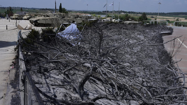 השריפות בהרי ירושלים, לטרון (צילום: אבשלום ששוני)
