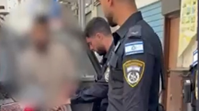 השריפות בירושלים: מעצרו של החשוד בהסתה ברשתות (צילום: דוברות המשטרה)