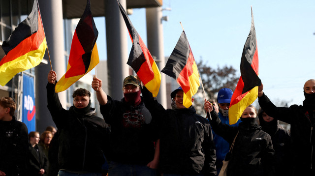 עצרת של מפלגת AfD בברלין (צילום: רויטרס)