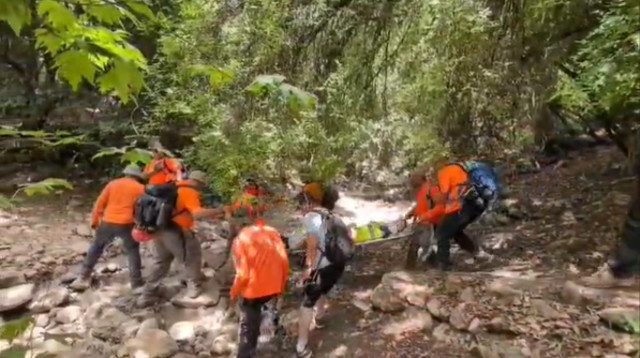 חילוץ מנחל עמוד (צילום: יחידת החילוץ "גליל-כרמל")