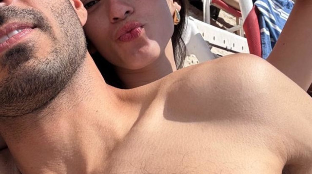 מור זר ובת הזוג (צילום: צילום מסך אינסטגרם)