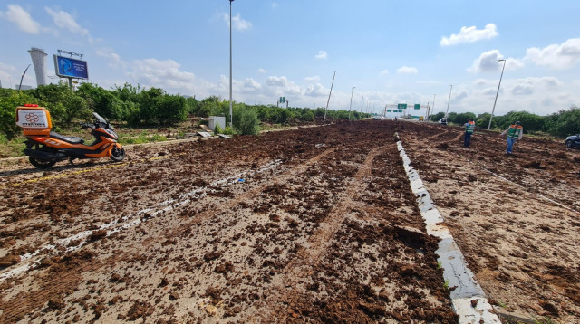 הנפילה סמוך לנתב"ג (צילום: דוברות איחוד הצלה)