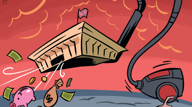 מדינה בדרך להתרסקות (צילום: איור: איציק סמוכה)