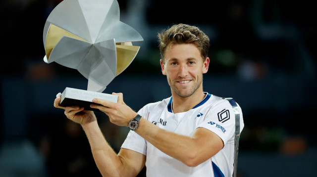 קספר רוד טניסאי נורבגי, אלוף טורניר מדריד (צילום: רויטרס)