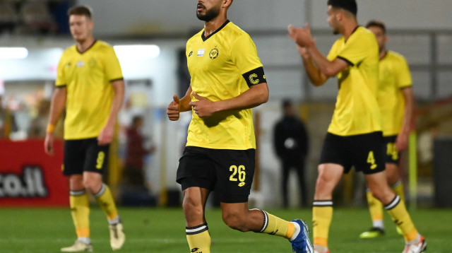 שחקן מכבי נתניה, כרם ג'אבר (צילום: ברני ארדוב)