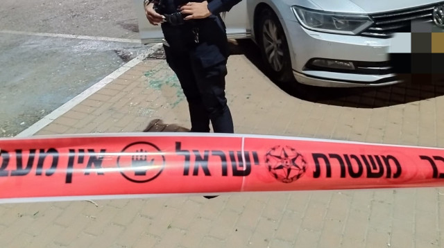 זירת רצח בלוד, ארכיון (צילום: דוברות המשטרה)