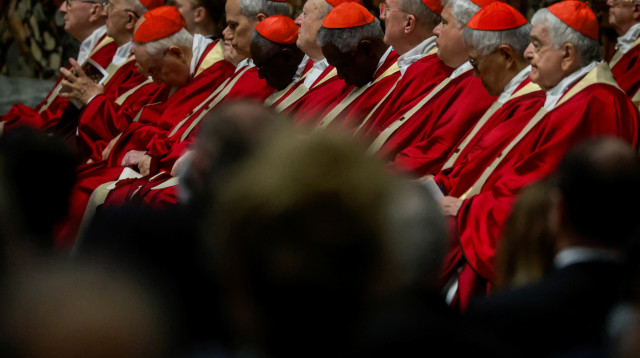 הקרדינלים בוותיקן (צילום: רויטרס)