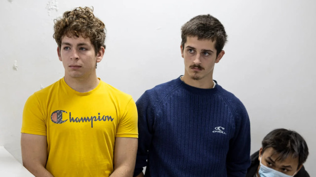 לורנוי דוד וספה לודביג'קס, ניסו להבריח נמלים (צילום: AFP.GettyImages)