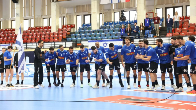 נבחרת ישראל בכדוריד (צילום: אתר רשמי, Sorin Pana, איגוד הכדוריד)