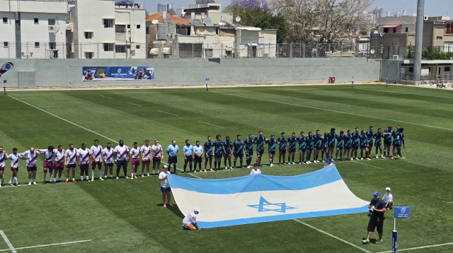 משחק רוגבי באצטדיון שכונת התקווה (צילום: אתר רשמי, היכלי הספורט תל אביב יפו)