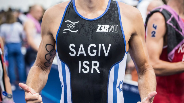 שחר שגיב, טריאתלט ישראלי (צילום: הוועד האולימפי בישראל)