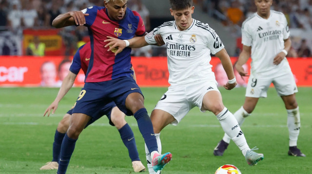 ארדה גולר, ריאל מדריד לצד לאמין ימאל, ברצלונה (צילום: GettyImages)