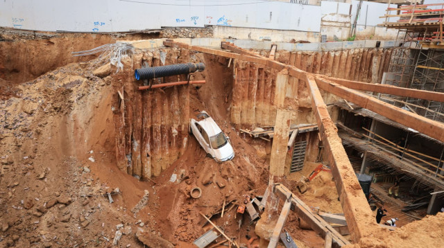 זירת האירוע ברמת גן (צילום: דוברות כבאות והצלה לישראל מחוז דן)