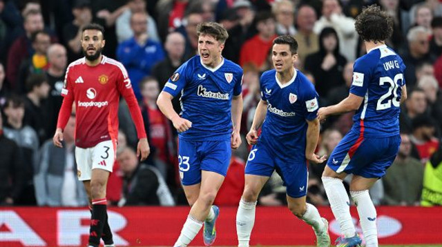 מיקל חאורגיסר חוגג נגד יונייטד. בקרוב בליברפול? (צילום: Michael Regan)