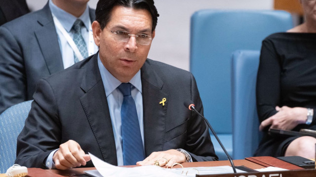 דני דנון בדיון במועצת הביטחון של האו"ם (צילום: Evan Schneider/un photo)