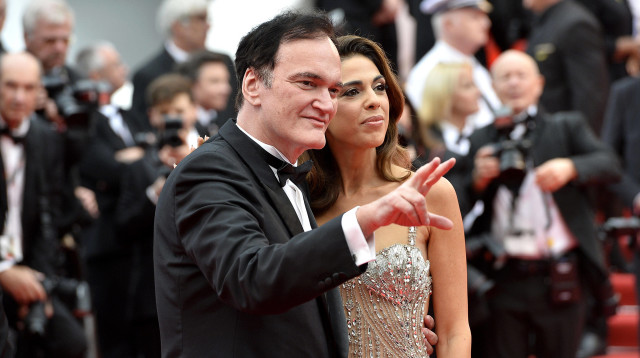 קוונטין טרנטינו ובת זוגו דניאל פיק (צילום: רויטרס)