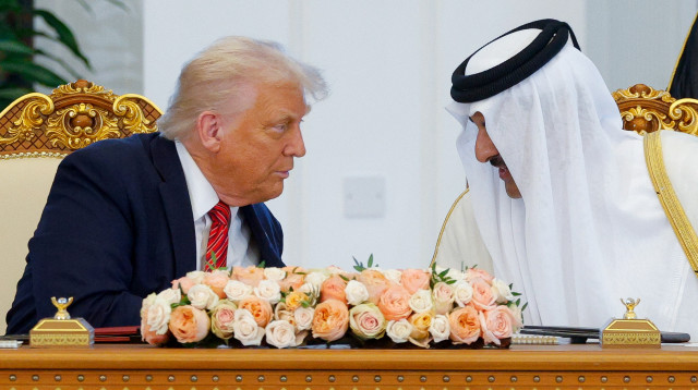 דונלד טראמפ, אל ת'אני (צילום: REUTERS/Brian Snyder)