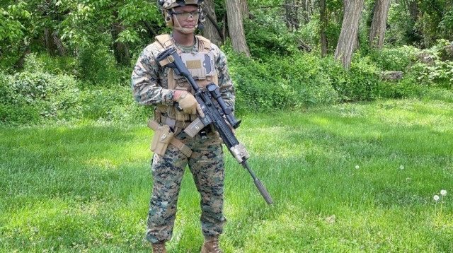 חייל מארינס (צילום: אלביט מערכות)