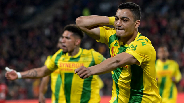 מוסטפה מוחמד חלוץ נאנט (צילום: GettyImages, DAMIEN MEYER)