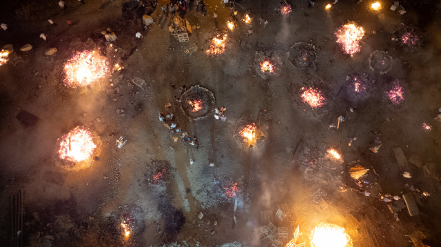 ההילולה במירון, ל"ג בעומר תשפ"ה (צילום: חיים גולדברג, פלאש 90)