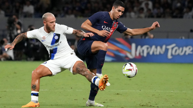 אשרף חכימי, פריז סן ז'רמן לצד פדריקו דימרקו, אינטר (צילום: GettyImages)