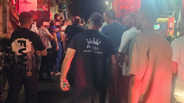 זירת השריפה בדיר אל אסד (צילום: תיעוד מבצעי מד"א)