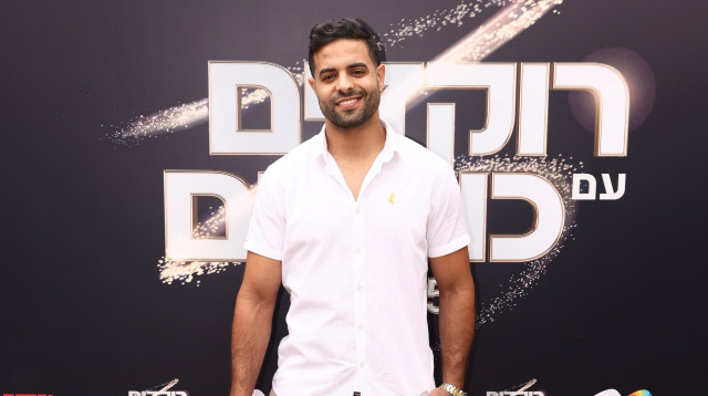 שגיא מוקי באירוע ההשקה של "רוקדים עם כוכבים" (צילום: נדב צור)