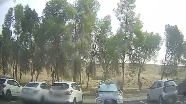 תושב דימונה פורץ לרכבים (צילום: דוברות המשטרה)