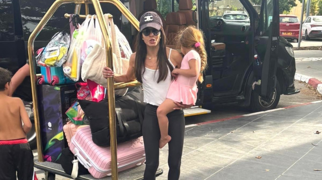 מיכל הקטנה והילדים (צילום: אסף לוי)