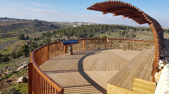 מצפור ארי פולד (צילום: תיירות גוש עציון)