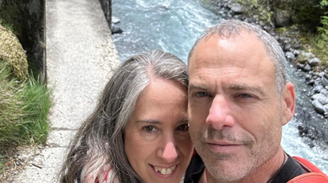 רועי שרון ומעיין ליברמן שרון (צילום: פרטי)