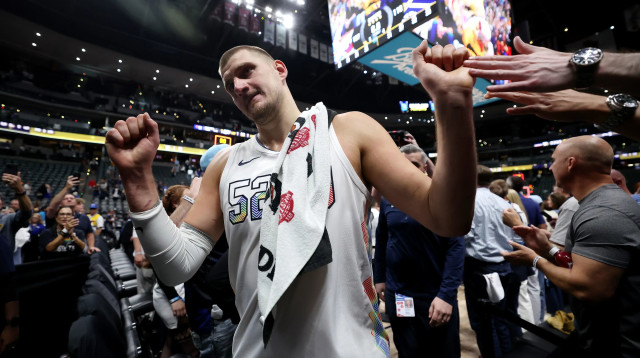 שחקן דנבר נאגטס ניקולה יוקיץ' (צילום: GettyImages, Matthew Stockman)