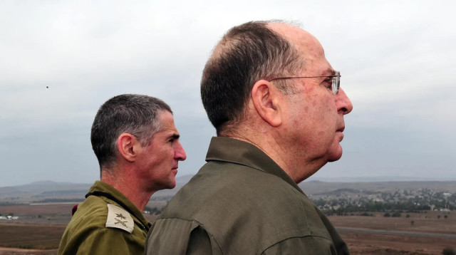 בוגי יעלון, יאיר גולן (צילום: אריאל חרמוני משרד הביטחון)