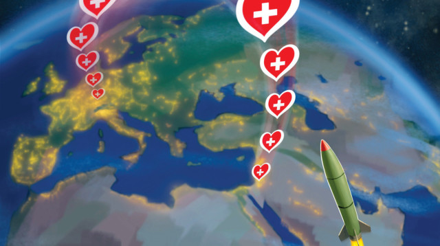 אירוויזיון תחת מלחמה (צילום: איור: אופיר בגון)